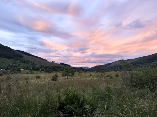 Breathtaking sunset over Cragmhor